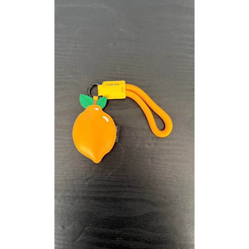 Creative Faux Leather Fruit Keychain - Lemon NEW
